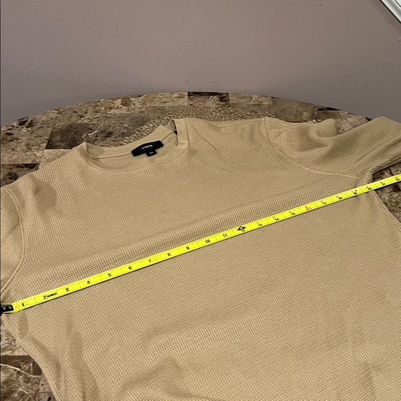 Vince Men’s Long Sleeve Waffle Knit Crew Neck Shirt, M - Picture 8 of 10